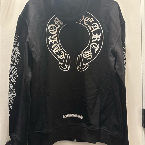 Chrome Hearts Black Zip Up Sweater - Picture 2 of 4